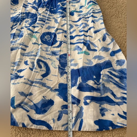 Anthropologie Maeve Women’s Blue A-line Button-Front Midi Skirt - Picture 7 of 8